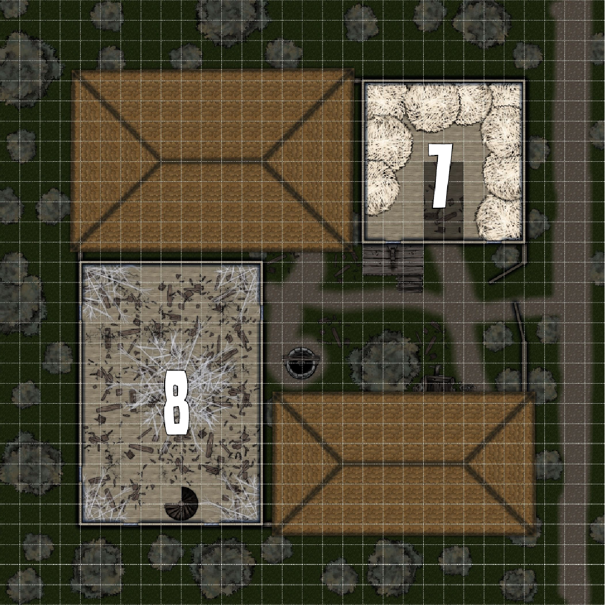 Karte vom Obergeschoss